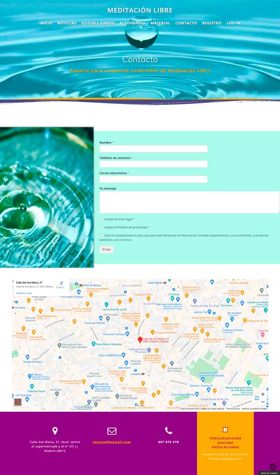 Página Acerca de mi